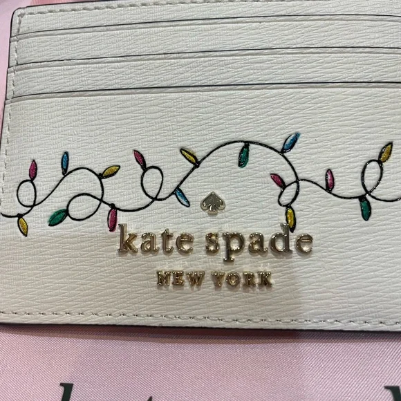 Kate Spade dachshund card holder / case NWT Claude Christmas wallet bag - Picture 8 of 10
